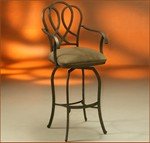 Oxford OX217 Swivel Counter Stool - Patina Moss with Bella Mocha