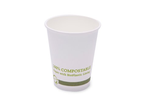 Bgreen's 100% Biodegradable, 100% Compostable Paper PLA-Lined 4 Ounce Coffee Cup (Package of 50)