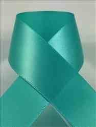 Schiff Ribbons 244-1 1/4-Inch Polyester Single Face Satin Ribbon, 20-Yard, Exotic Aqua