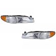 Pontiac Grand Prix Headlights OE Style Replacement Headlamps w/ Xenon Bulbs Driver/Passenger...