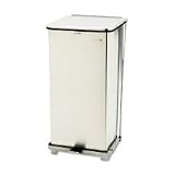 Defenders Biohazard Steel Step Can, 24-Gallon Capacity, Stainless Steel