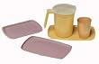 ^Bedside Service Trays - Deluxe Service Tray w/ridges (6" x 10" x 1/2") - Mauve Min.Order is 1 CS ( 100 Each / Case; )