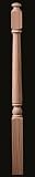 #1640 Beech 3 X 72 Traditional 5 Top Block Newel Post