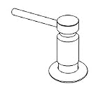 Elkay LK313NK Soap / Lotion Dispenser with Plastic Concealed 1/2 Pint Container Fills from Top: Brushed Nickel