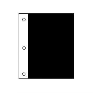 Kolo Black pocket refill sheets for 'Trivino' - Lucino - Como' - 'Calvin' portfolios - Series P pk - 8.5x11