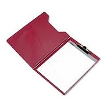 Samsill Pad Holder, Heavyweight Sealed Vinyl, Brass Clip, Inside Front Pocket, Burgundy (71414)