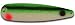Warrior Lures Green Grave Digger Hot Glow standard or magnum fishing trolling spoon