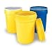 Eagle 1601M Lab Pack Drum with Metal Lever-Lock, 30 Gallon,21-1/8" OD x 28-1/2" Height, Yellow