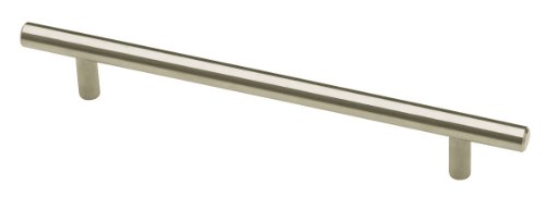 Liberty Hardware Steel Bar Pull P01026-SS-C, Stainless Steel Finish (Satin Nickel)