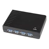 StarTech.com 4 Port SuperSpeed USB 3.0 Hub - Black (ST4300USB3)