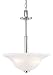 Westinghouse 6664200 3 Light Churchville Hanging Large Pendant, Brushed Nickel