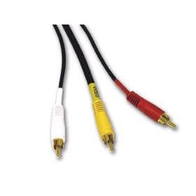 25 FT 3-RCA Stereo Audio Video A V AV Cable Patch 25ft by Cables To Go