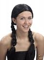 Naughty School Girl Wig Black Pigtails Fancy Dress Accessory [Toy]