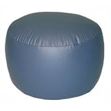 Elite's LIFESTYLES Vinyl Navy BEAN BAG Foot Stool Size 20W x 20.5D x 17 High Frameless Ottoman