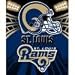 St. Louis Rams Super Soft Fleece Blanket (Measures Approx. 50" x 60")
