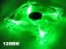 Logisys 120mm Quad LED Fan - Green