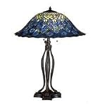 30 Inch H Tiffany Peacock Feather Table Lamp Table Lamps