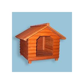 Pet Beds - Merry Products Large Log Home Wooden Dog House