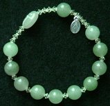 Jade Catholic Rosary Bracelet