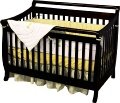 Amy Convertible 4 in 1 crib-Black