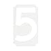 Number Label, 2in.H Character, Vinyl, PK10
