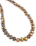Chocolate Brown Pearl Strand Necklace