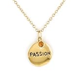 14K Gold PASSION Pendant with Citrine