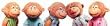 FIVE LITTLE MONKEYS PLUSH FINGER PUPPET PLAYSET Characters by Eileen Christelow