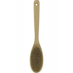 Wooden Bath Brush With Natural Bristle Oval Head