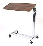 Alex Orthopedic - JP9600 - Adjustable Overbed Desk Hospital Table - Oak - Non-Tilt