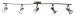 Eurofase TK-5VTX3-34 Vortex 5-Light Track Kit, Satin Nickel/Frost