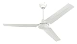 Westinghouse 7812700 Industrial 56-Inch Three-Blade Ceiling Fan with Ball Hanger Installation System, White