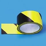 CAUTION STRIPE TAPE 2X108 ADH-BK per RL