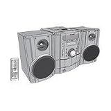 Sharp CDDK891N Mini Component System with 250 Watts Total Output and Docking slot for your iPod Device