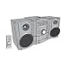 Sharp CDDK891N Mini Component System with 250 Watts Total Output and Docking slot for your iPod Device