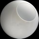 IMAGE OF 16 in. White Acrylic Globe - with 5.25 in. Neckless Opening