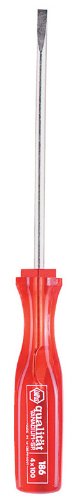 Wiha 18606 Cabinet Tip Slotted Screwdriver with Wiha Square Handle, 3.0 x 75mm.
