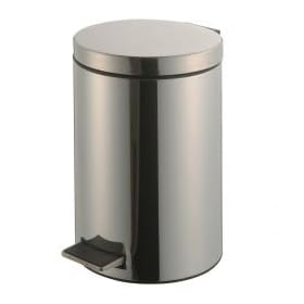 3-1/2 Gallon Step On Trash Can - Stainless Steel