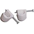 100 TV Coax Cable Clips, TV Cable Clips in White Aerials, Satellites and Cables