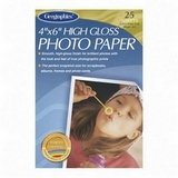 (Price/PK)Inkjet Photo Paper,High Gloss,4x6,25/PK,Bright White