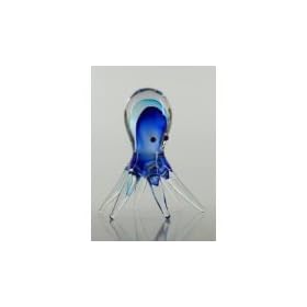 Handmade Cobalt Blue Art Glass Octopus X829A