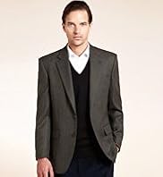Collezione Wool Rich Single Breasted Textured Jacket