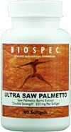 BIOSPEC ULTRA SAW PALMETTO: 320 mg Double Strength Saw Palmetto Berry Extract that helps block DHT