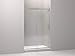 KOHLER K-706008-L-MX Levity Shower Door, 74.00 x 3.06 x 47.63 inches, Crystal Clear with Matte Nickel frame