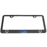 Steel fram license plate with Indianapolis Colts logo