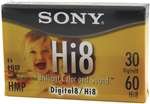 Sony Hi8/Digital8 Metal Particle Video Cassette