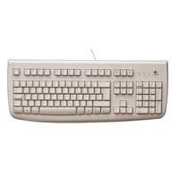 Logitech DeLuxe 250 Keyboard USB schnurgebunden wei&szlig; OEM (deutsches Tastaturlayout, QWERTZ Preisvergleich