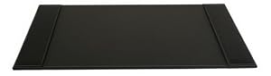 Rustic Black Leather 25.5 x 17.25 Desk Pad
