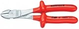 Knipex 7421250SBA 10-Inch High Leverage Angled Diagonal Cutters