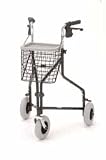 Tri-Wheel Rolling Walker - Black